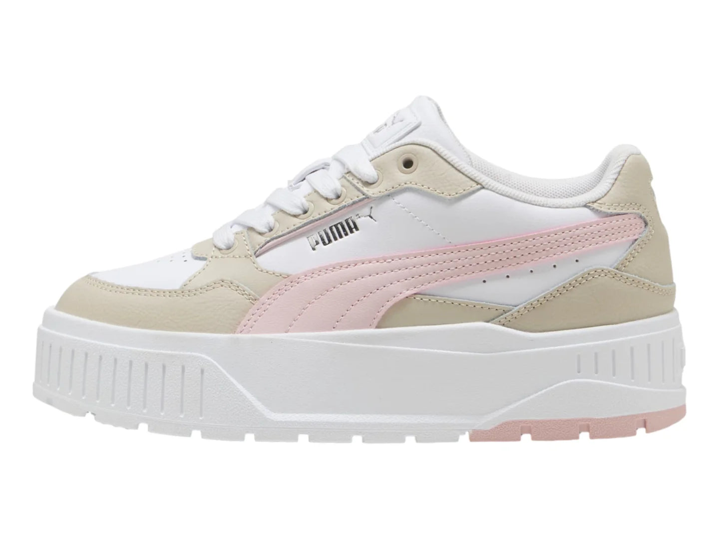Tenis Puma Karmen II Idol Blanco y Rosa para Niña
