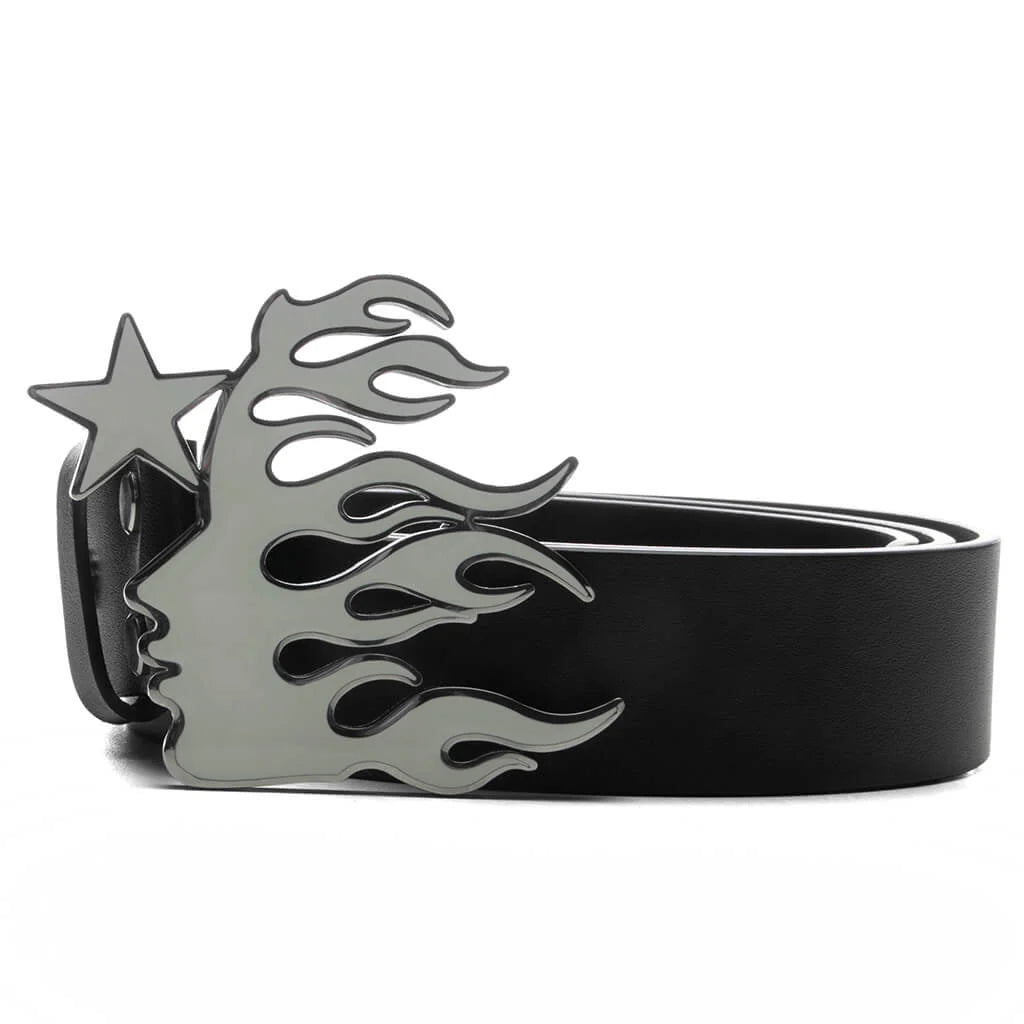 Hellstar Flame Girl Logo Belt Black