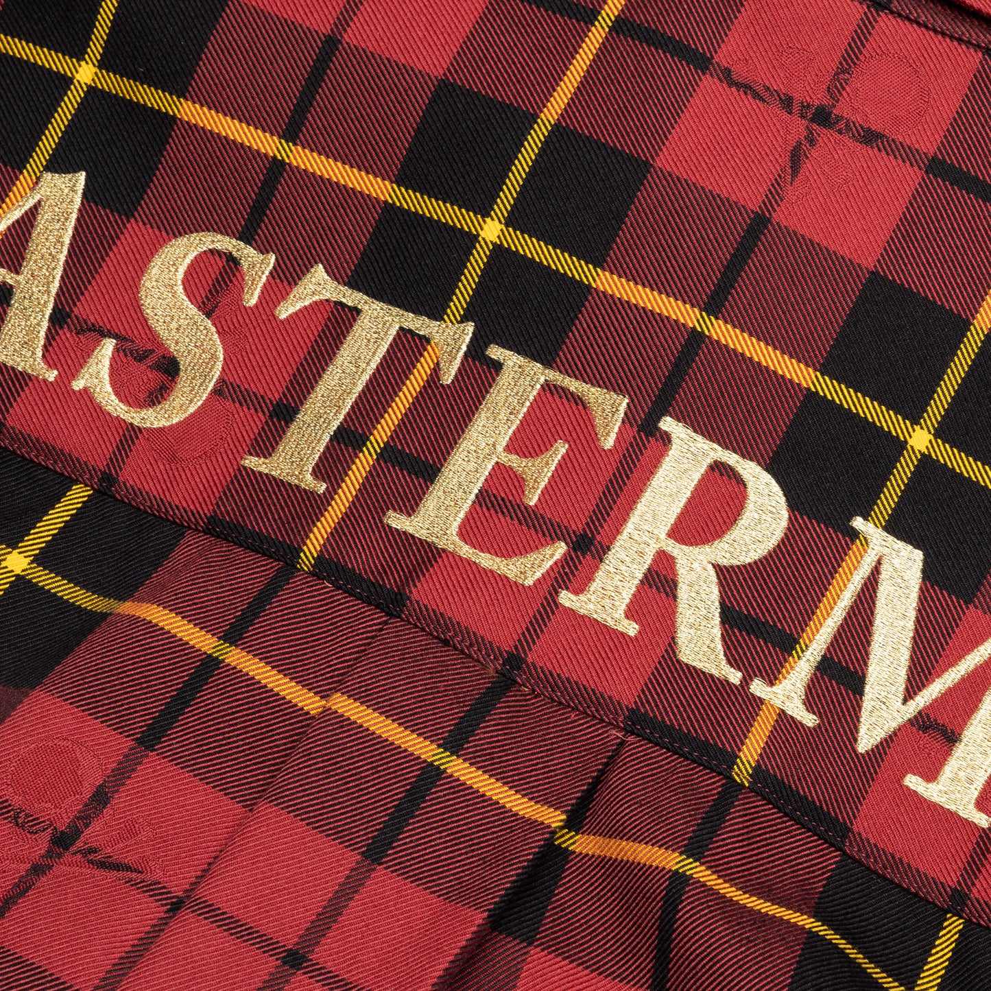 Plaid Long Sleeve Woven Shirt Burgundy Plaid