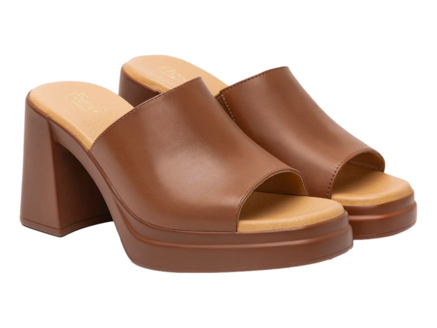 Sandalias de Plataforma Flexi Color Tan para Mujer