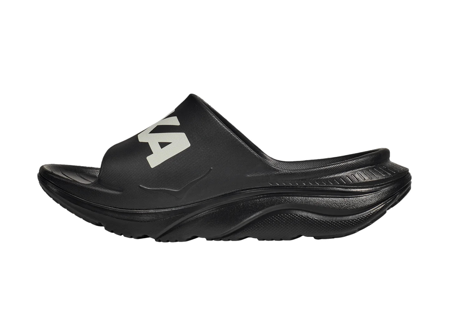 Sandalias HOKA Ora Athletic Slide Negro Blanco para Hombre