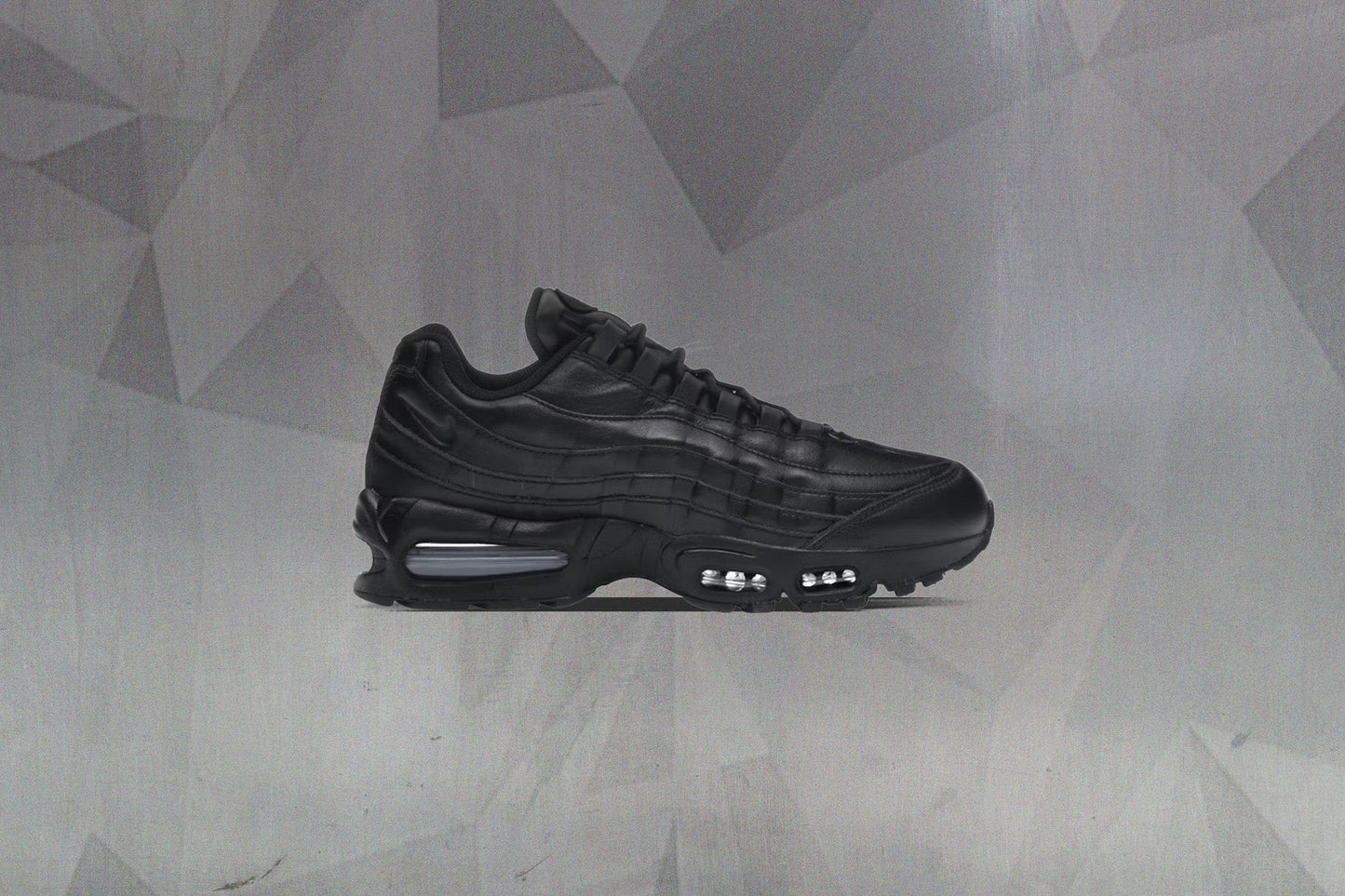 Air Max 95 Big Bubble Leather Black Black Black