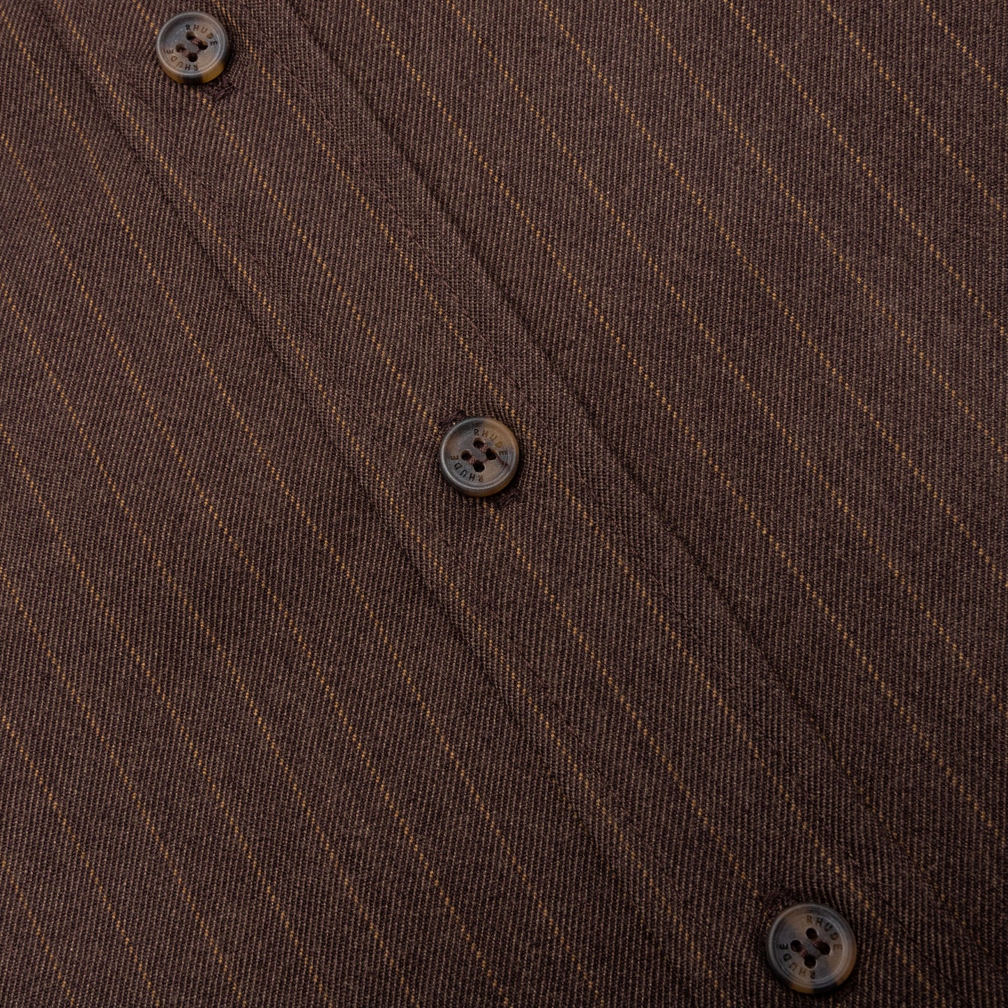 Twill Stripe Mechanic Shirt Brown Tan