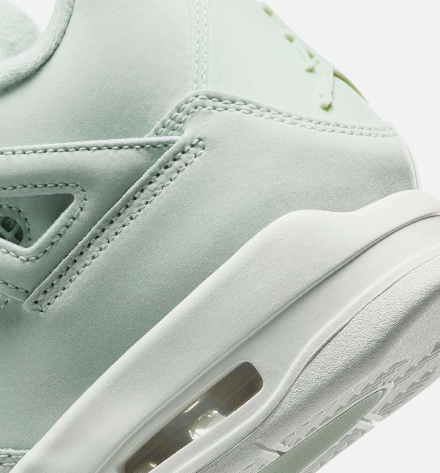 Air Jordan 4 Retro Abundance Womens Lifestyle Shoe Seafoam Sail Metalic Silver