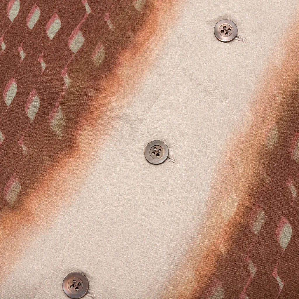 Boxy Viscose Shirt Rust