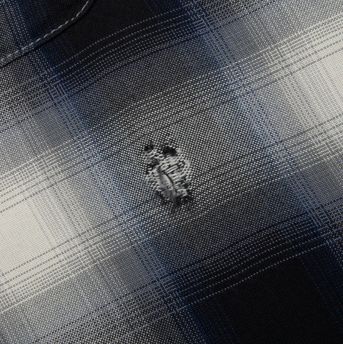 Saint Michael x Lastman Mx6 Checkered L S Buttonup Shirt Navy