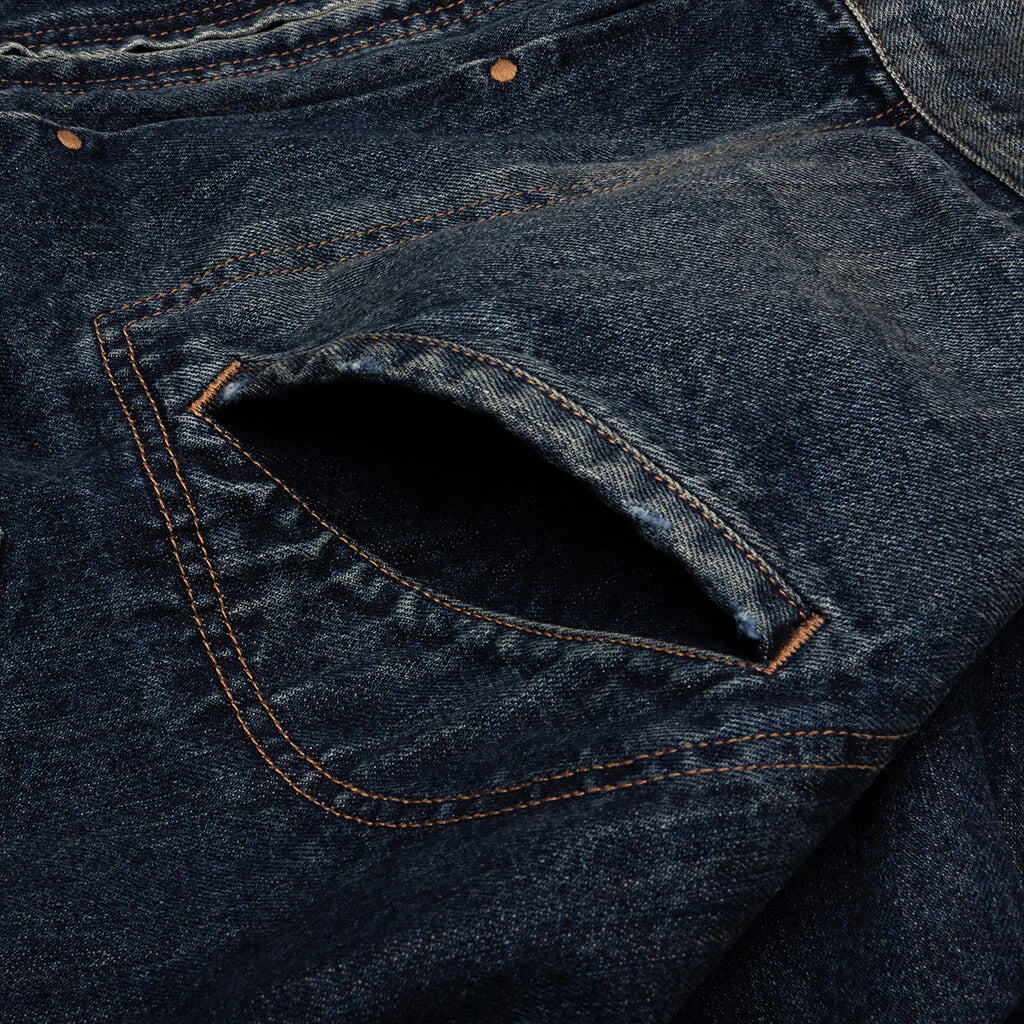 Flight Jacket Layered Denim Indigo