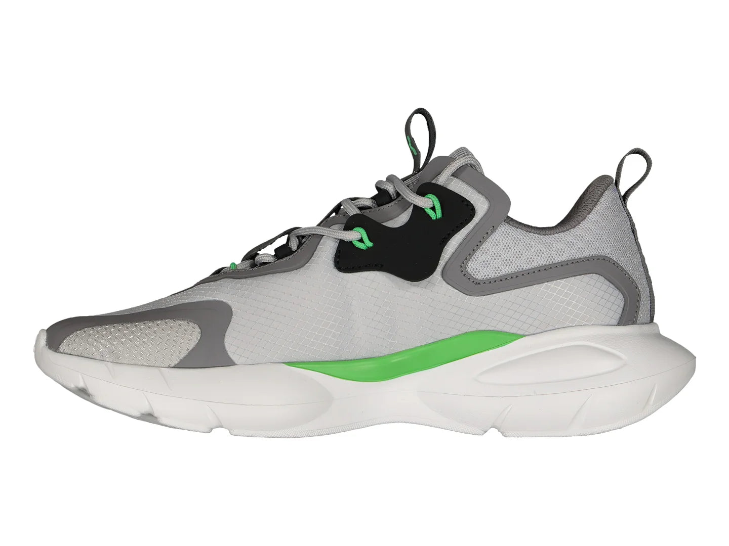 Tenis Charly Gris con Verde Lima para Hombre