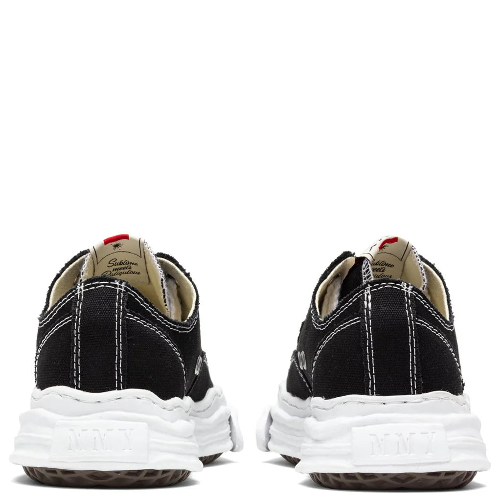 Hank Low OG Sole Toe Cap Canvas Sneaker Black