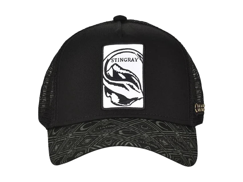 Gorra Cuadra Mantarraya Negro para Hombre