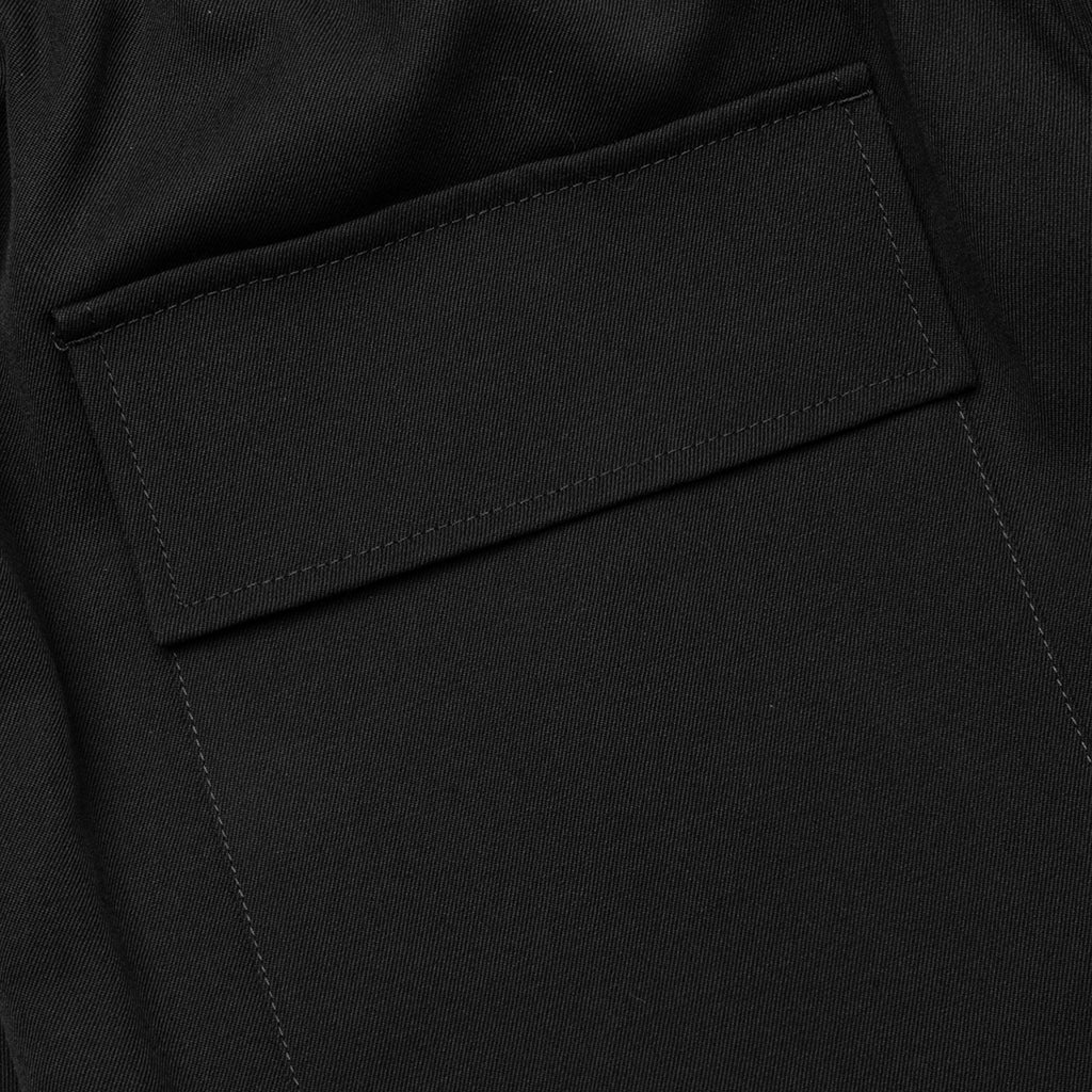 Sharp Gabardine Wool Trouser Black