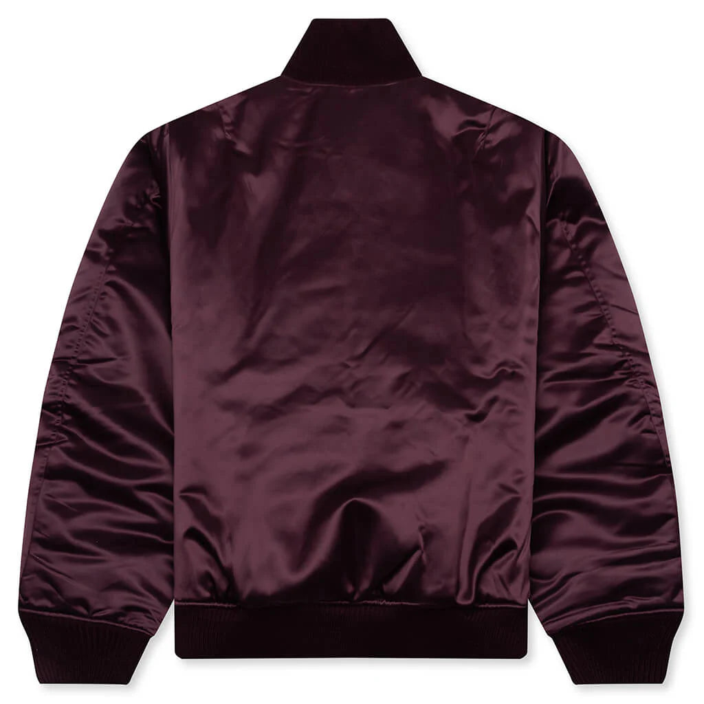 Technical Bomber Jacket Burgundy