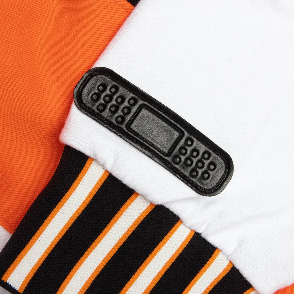 Crew Neck A Orange Black White