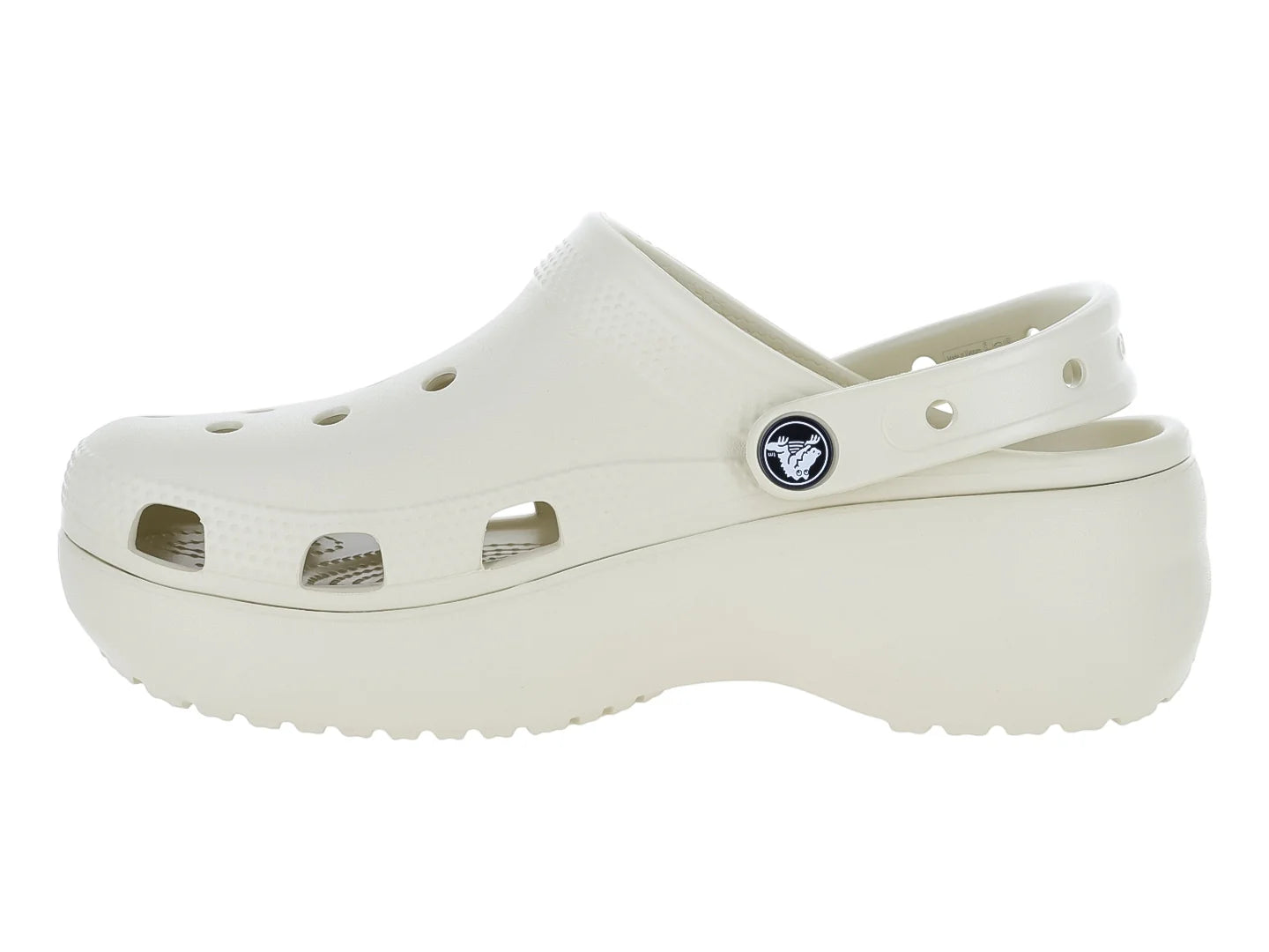 Sandalias Crocs Classic Platform Clog Color Bone para Mujer