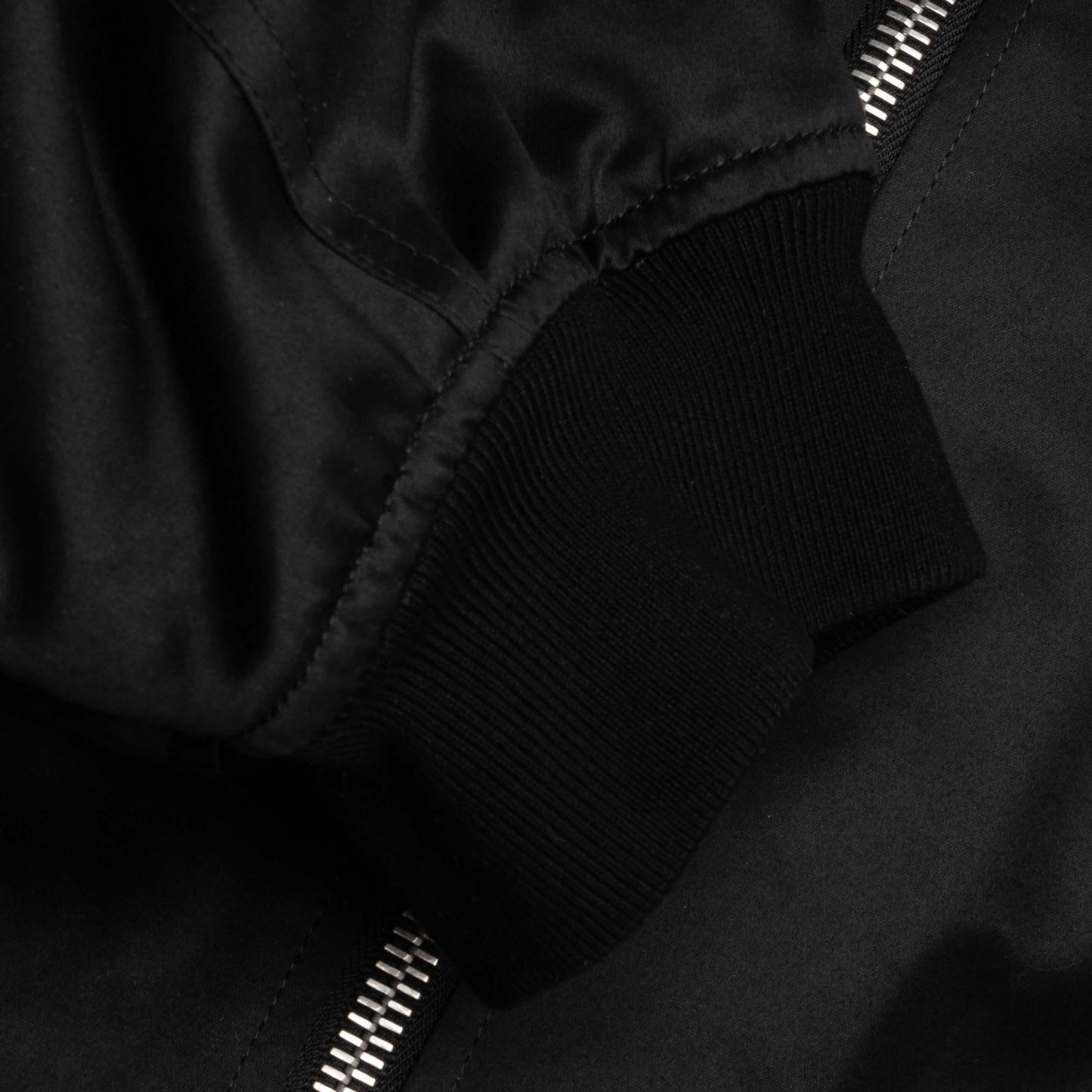 Oversized Bomber Jacket Pitch Black