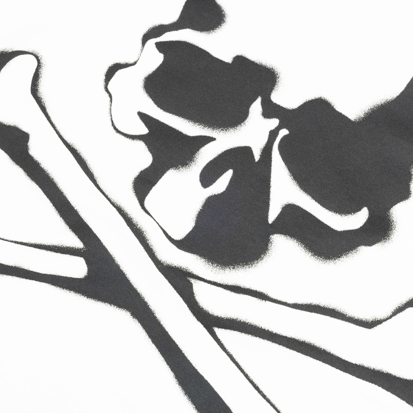 Spray Paint Knit T Shirt White