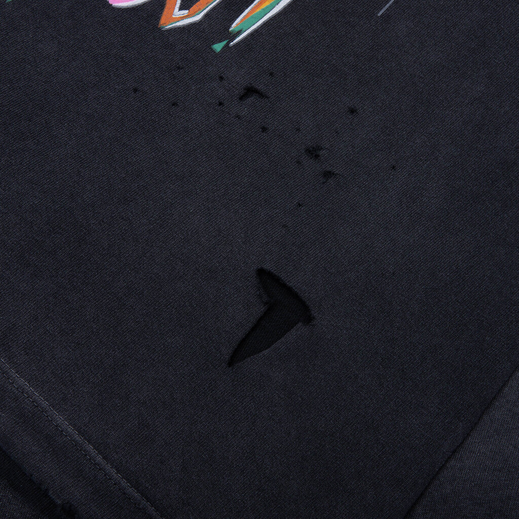 No Savior Tee Washed Black