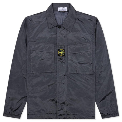 Nylon Coach Jacket Lead Grey