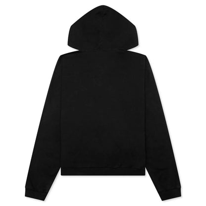 Maxi Slogan Hoodie Black