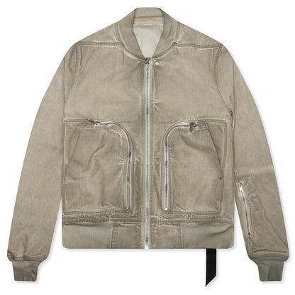 Bauhaus Flight Denim Bomber Jacket Sand