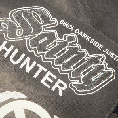 Saint M6 x Bounty Hunter Bone Cut Sew Shorts Charcoal