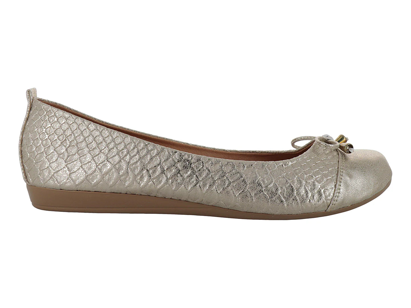 Zapatos Ballerinas Luna Rosa Color Oro para Mujer