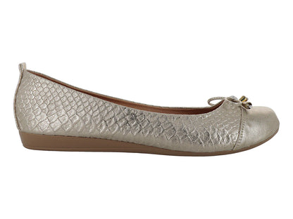 Zapatos Ballerinas Luna Rosa Color Oro para Mujer