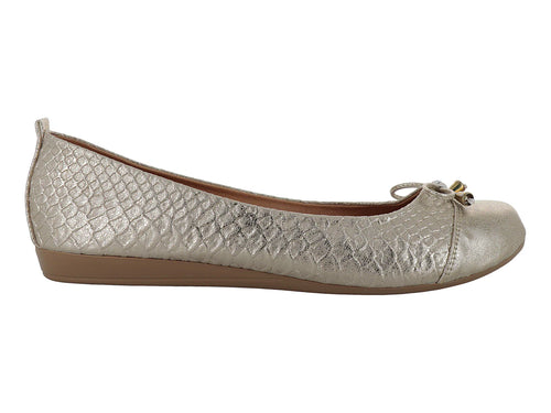 Zapatos Ballerinas Luna Rosa Color Oro para Mujer