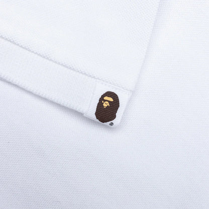 Kids One Point Polo Shirt White