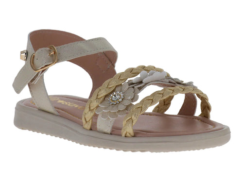 Sandalias Miroslava Color Oro para Niña