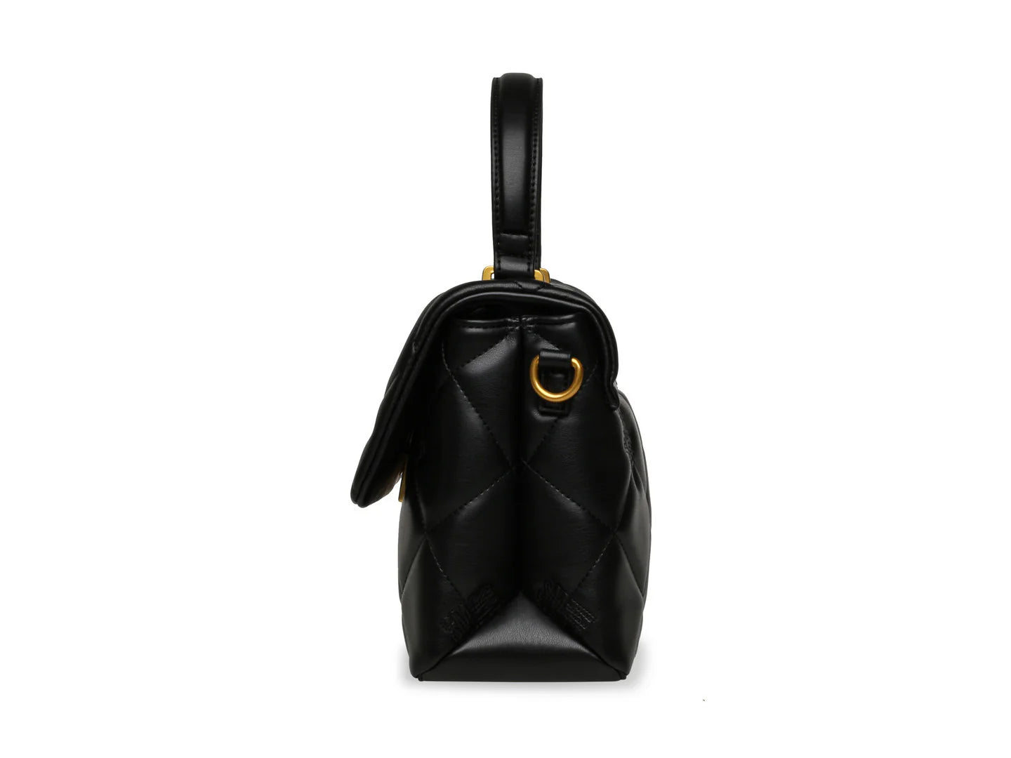 Bolso de Hombro Steve Madden Brutus Negro y Dorado para Mujer