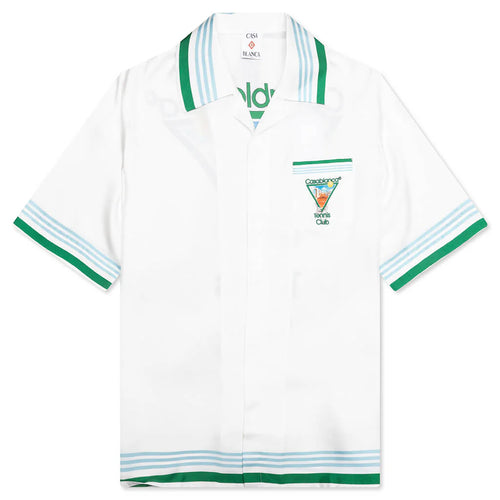 Tennis Icon S S Cuban Collar Shirt Metaphysical