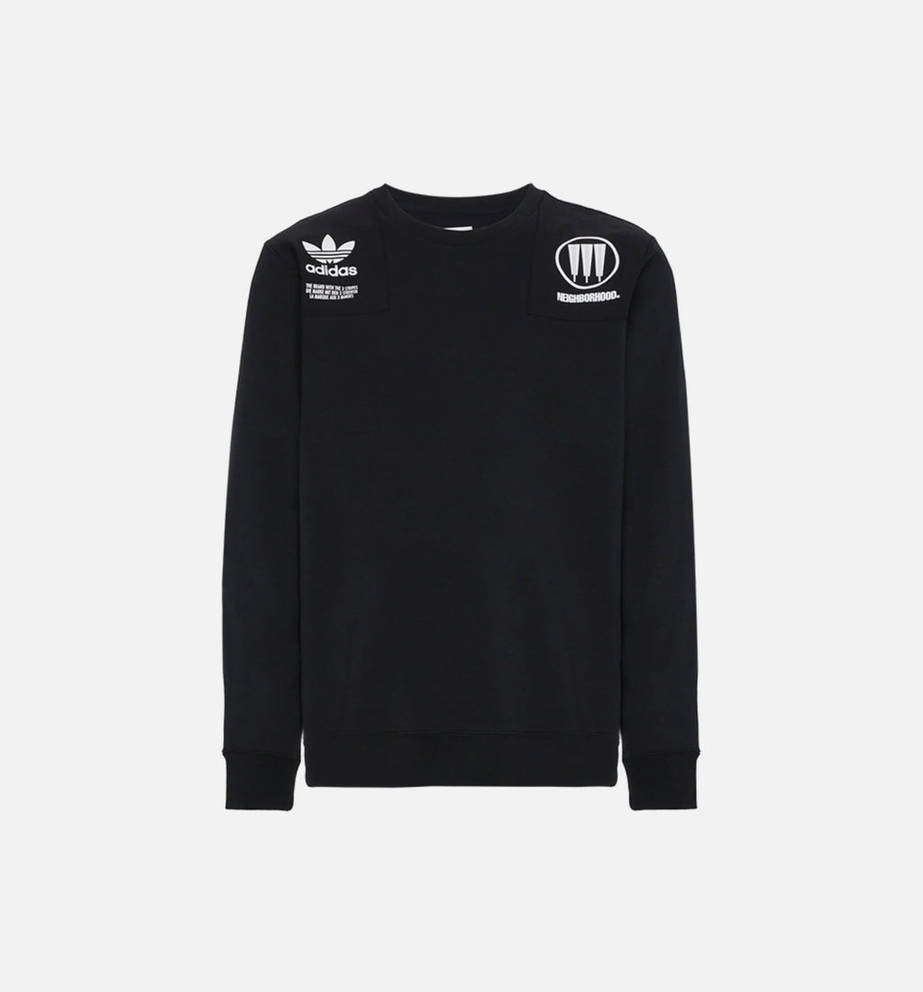 Neighborhood Commander Mens Sweater Black White