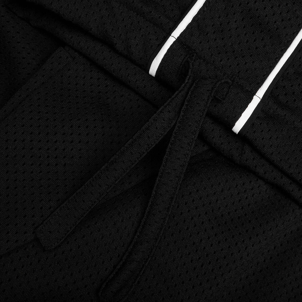 Rhude Mesh Piping Parachute Track Pant Black White