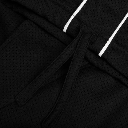 Rhude Mesh Piping Parachute Track Pant Black White