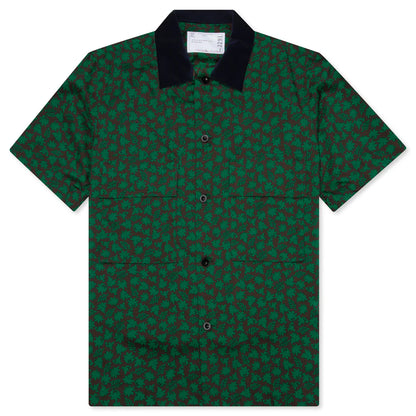 Floral Print Shirt Green