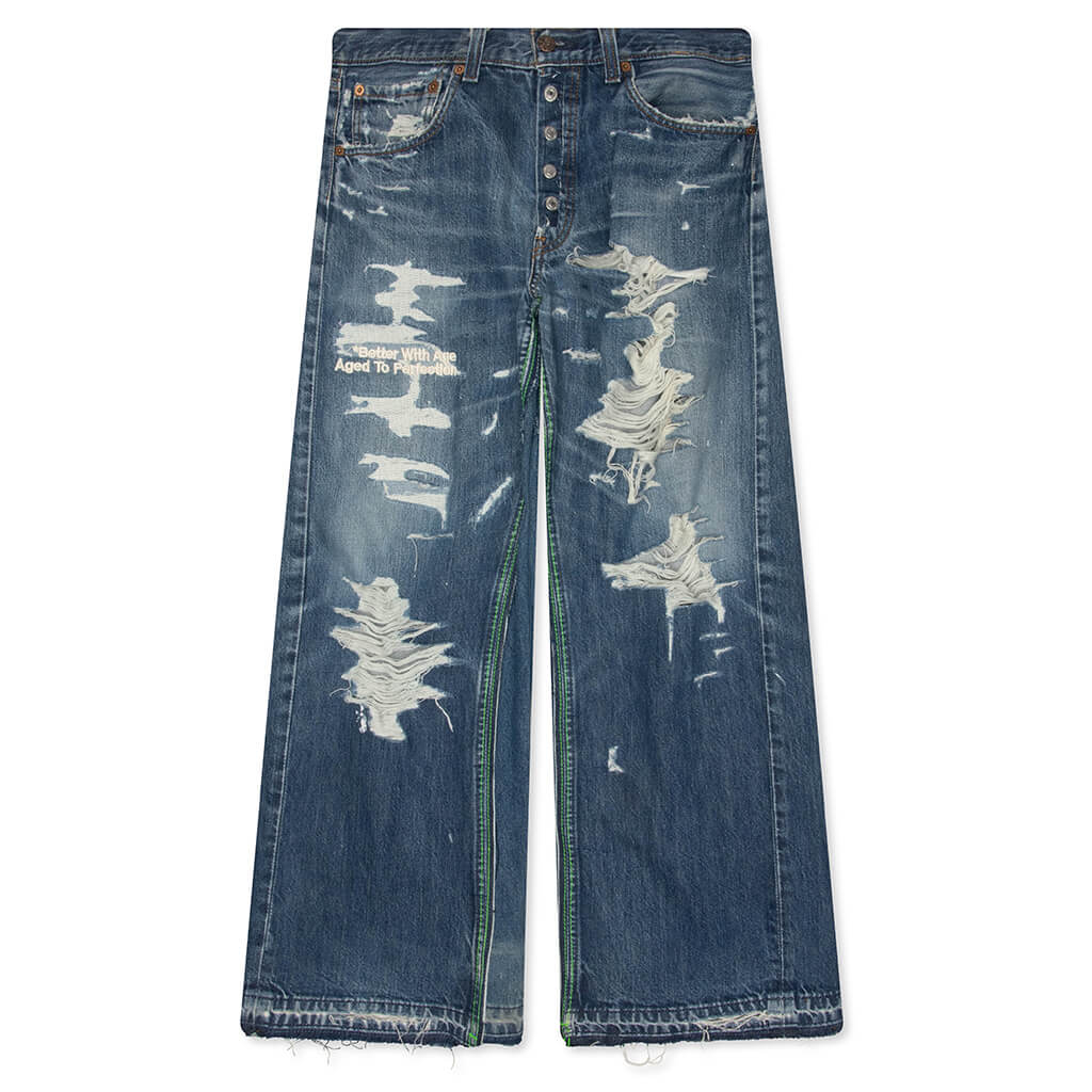 Smoked Double Wide Denim Indigo