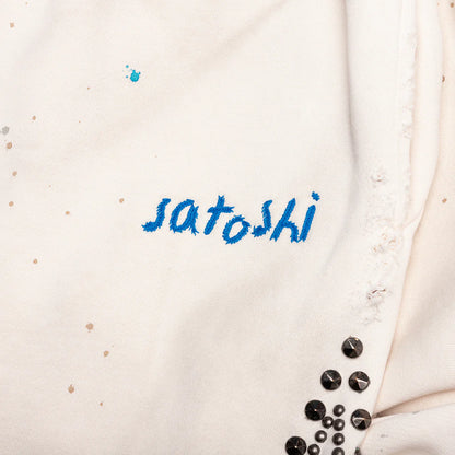 Star Studded Sweatpant White