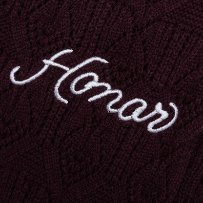 Cable Knit Pant Berry