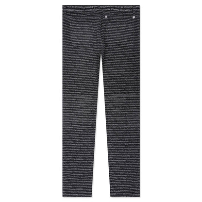 Skinny Fit Trousers w All Over Dark Grey