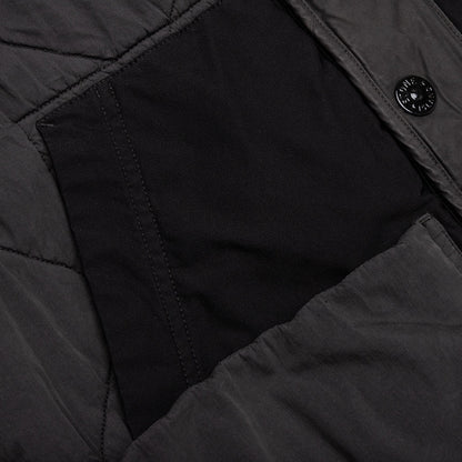 Quilted Nylon Vest Lead Grey