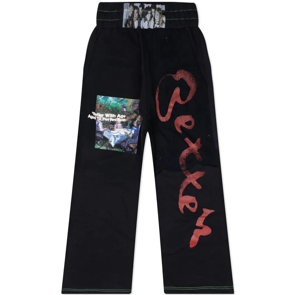 Black Remoir Reconstructed Sweatpant Black