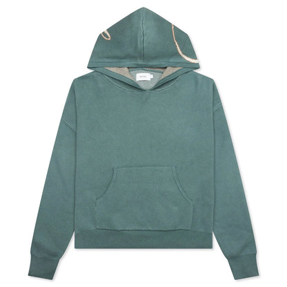Script Logo Knit Hoodie Ivory Spa