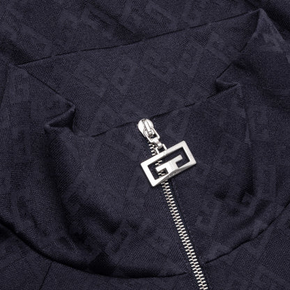 Vintage Full Zipped Tracksuit Sweatshirt Dark Blue
