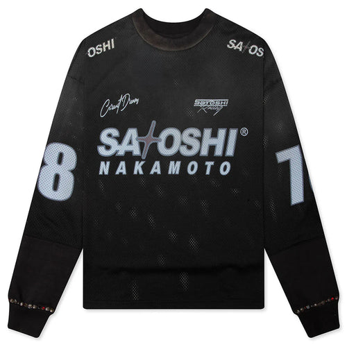Mesh Moto Jersey Black