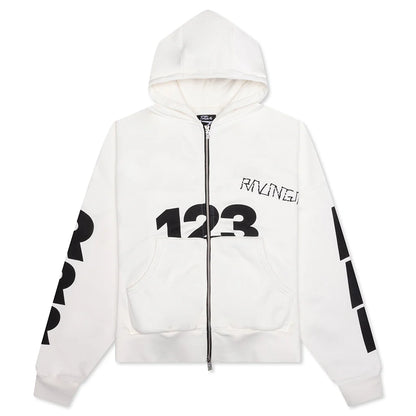 USO 123 CVA Zip Hoodie Max White