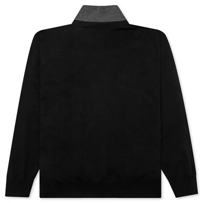 Knit x Suiting Cardigan Black