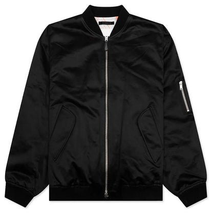 Oversized Bomber Jacket Pitch Black