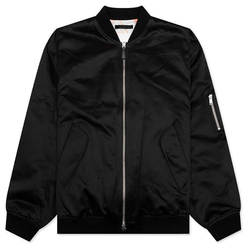 Oversized Bomber Jacket Pitch Black