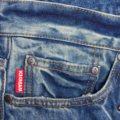 All Caps Strawberry Fit Jeans Faded